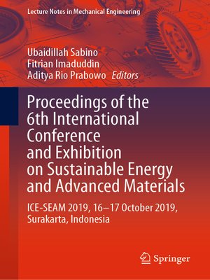cover image of Proceedings of the 6th International Conference and Exhibition on Sustainable Energy and Advanced Materials